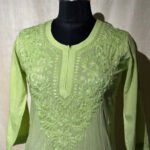 Mulmul Pant Set - Pista Green