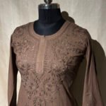 Mulmul Pant Set - Chocolate Brown