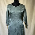 Modaal Satin Kurti - Sage Green