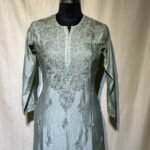 Chanderi Kurti - Sage Green