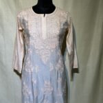 Chanderi Kurti - Soft Peach