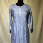 Chanderi Kurti - Soft Powder Blue