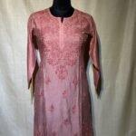 Chanderi Kurti - Muted Rose Pink